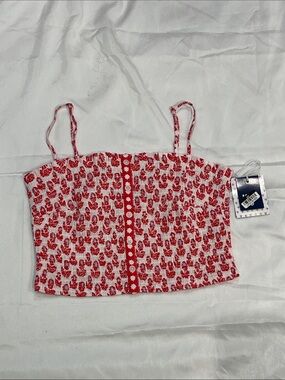 Roller Rabbit Floral Smocked Peplum Tank